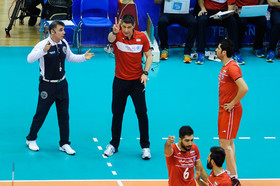 دیدار والیبال تیم‌های ملی ایران و لهستان